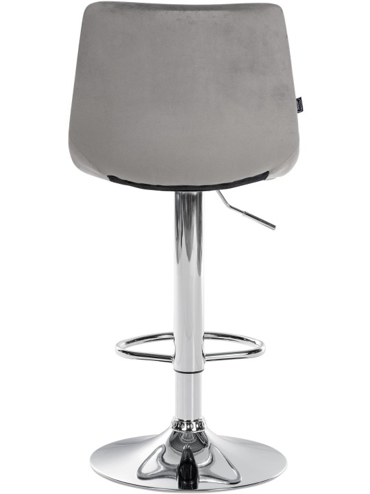 Barstol Jerry Velvet Chrome, grå