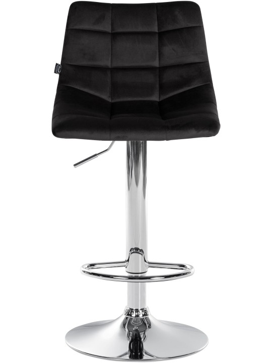 Barstol Jerry Velvet Chrome, sort