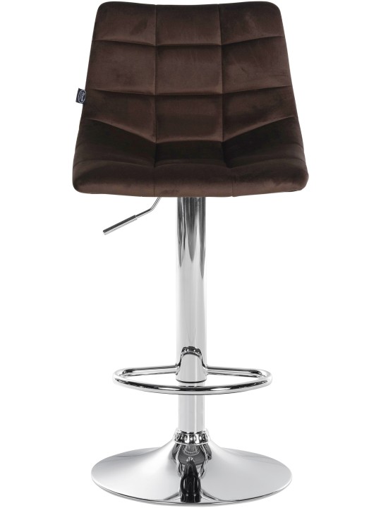 Barstol Jerry Velvet Chrome, brun