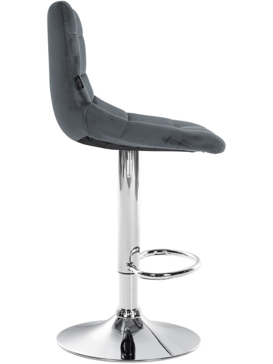 Barstol Jerry Velvet Chrome, mørkegrå Barstol Jerry Velvet Chrome, mørkegrå