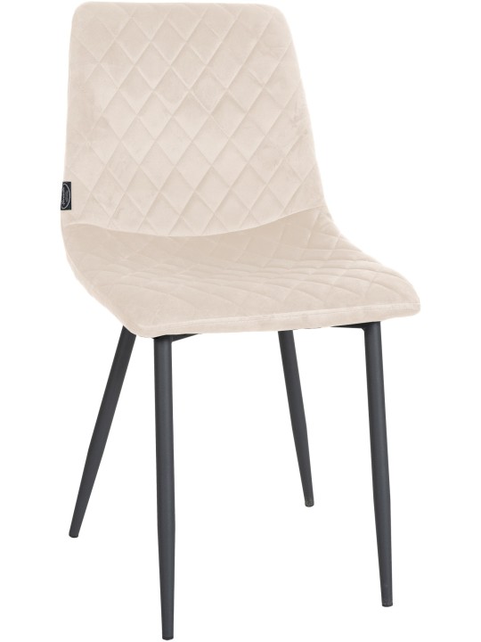 Stol Telde fløjl, creme