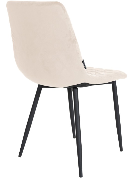 Stol Telde fløjl, creme