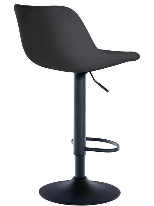 Barstol Loft fløjl, sort