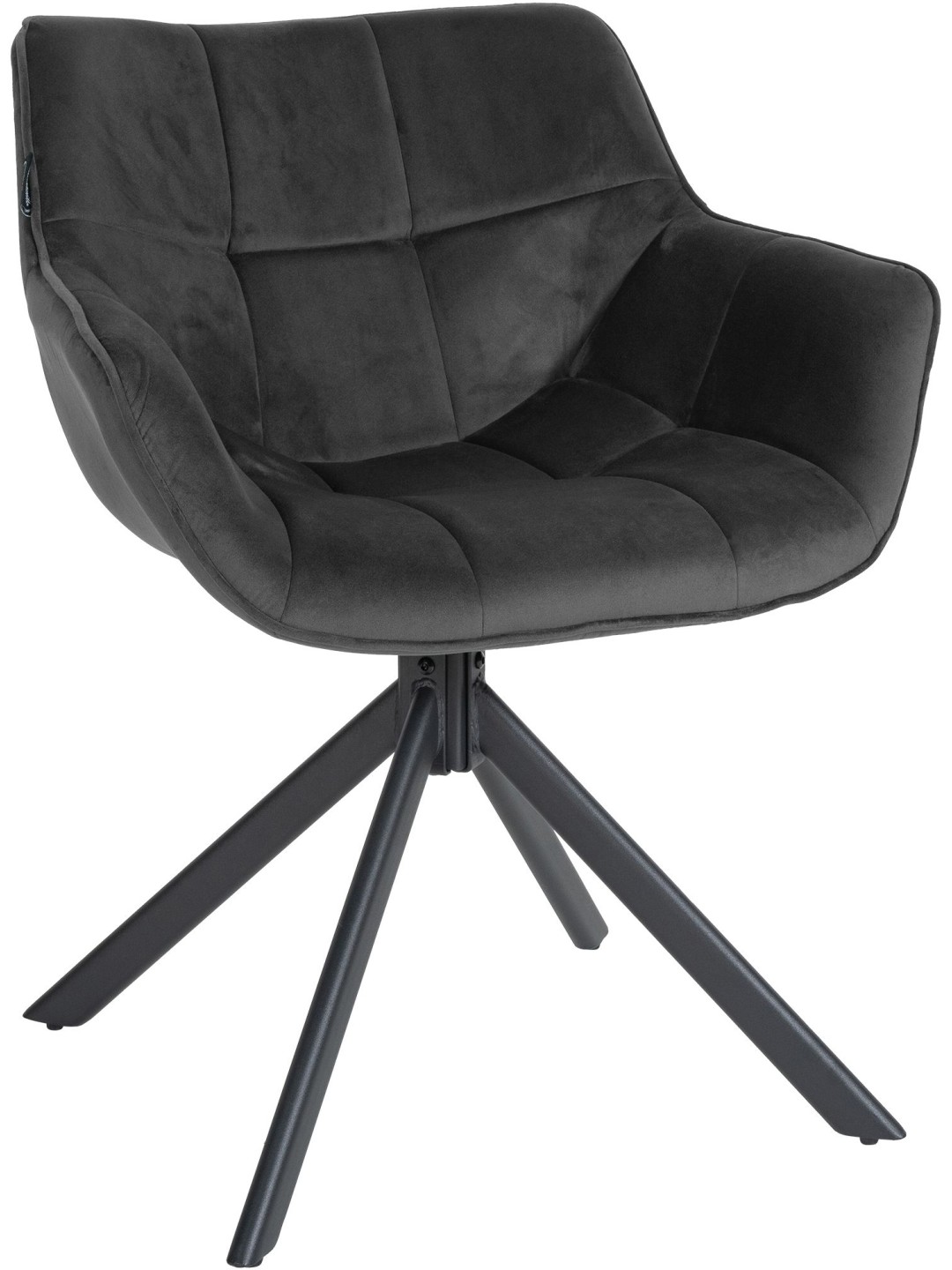 Stol Westport Velvet, mørkegrå