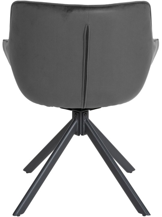 Stol Westport Velvet, mørkegrå