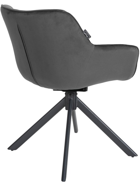 Stol Westport Velvet, mørkegrå