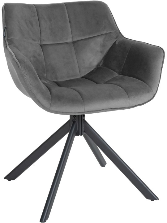 Stol Westport Velvet, grå