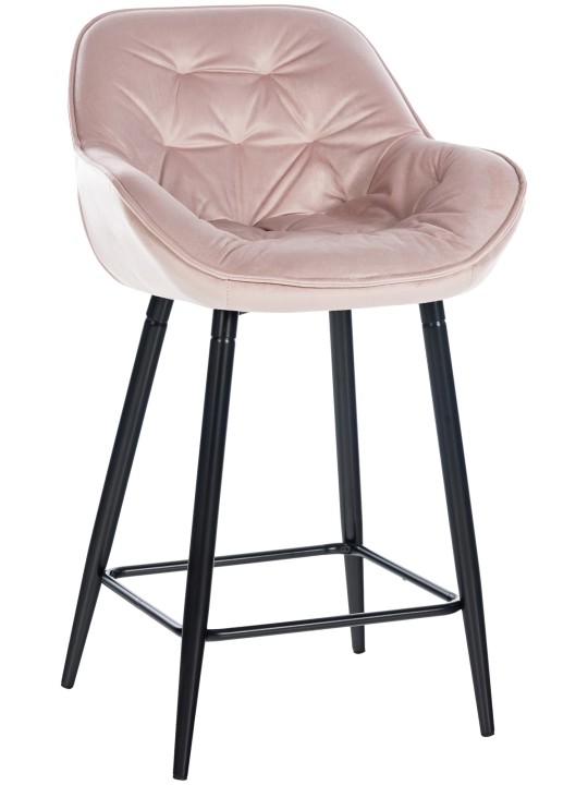Barstol Gibson 76 fløjl, pink Barstol Gibson 76 fløjl, pink