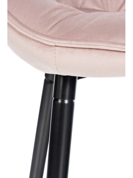 Barstol Gibson 76 fløjl, pink Barstol Gibson 76 fløjl, pink