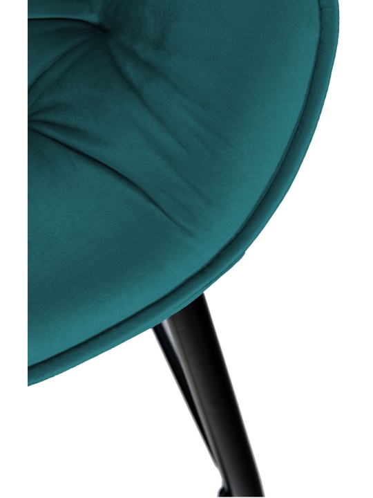 Sæt med 2 barstole Gibson 76 velvet, mørkegrøn Sæt med 2 barstole Gibson 76 velvet, mørkegrøn