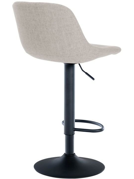 Sæt med 2 barstole loftsstof, creme