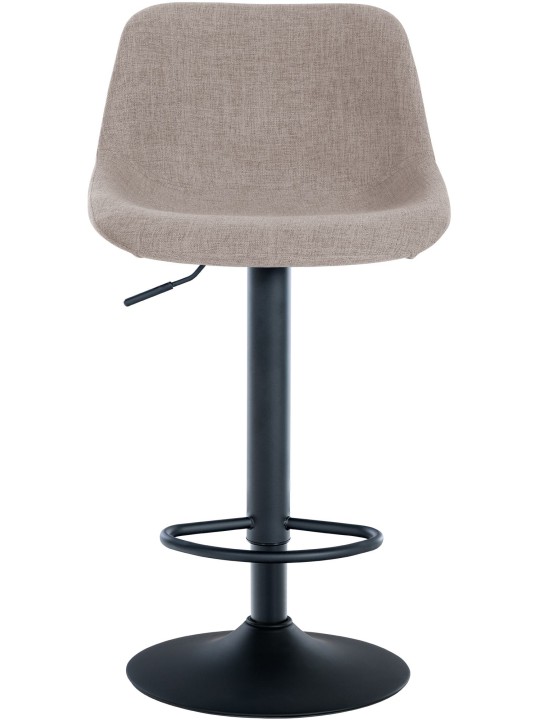 Sæt med 2 barstole loftsstof, taupe