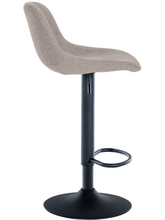 Sæt med 2 barstole loftsstof, taupe