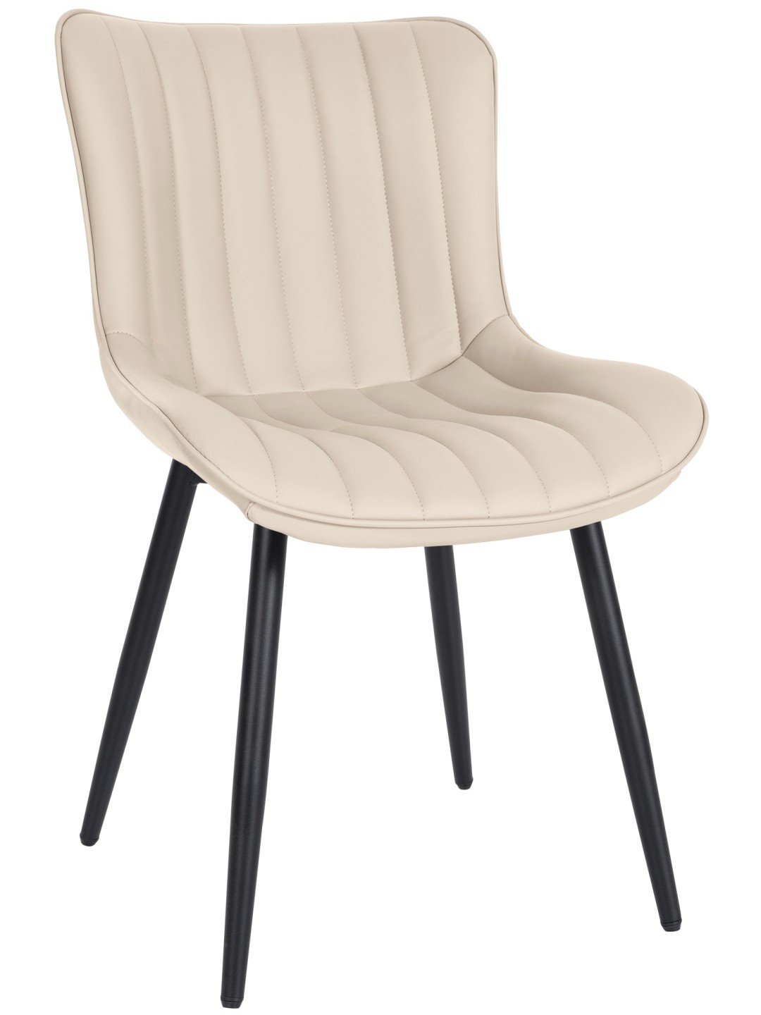 Stol Largo imiteret læder, creme