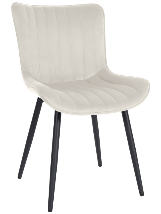 Stol Largo fløjl, creme
