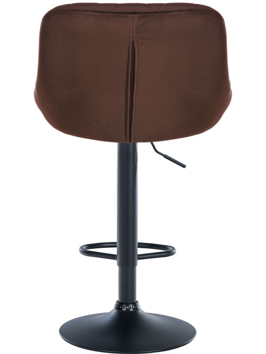 Barstol Lazio fløjl, brun