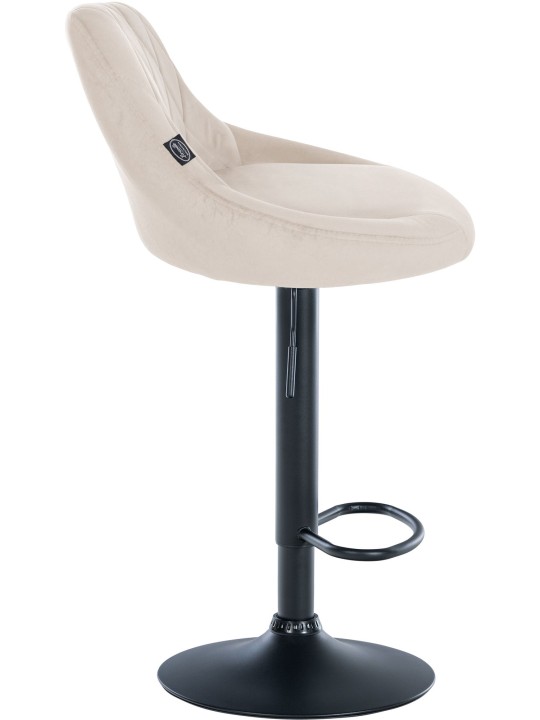 Barstol Lazio fløjl, creme