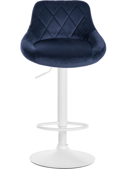 Barstol Lazio fløjl, blå