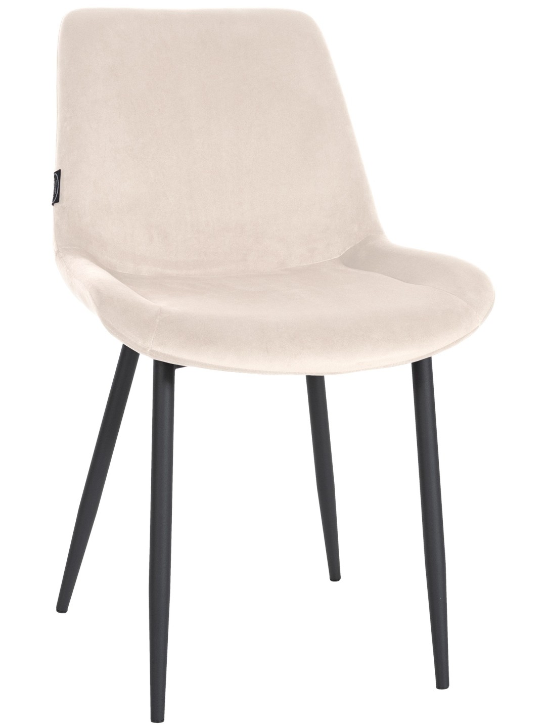 Spisestuestol Victoria fløjl, creme