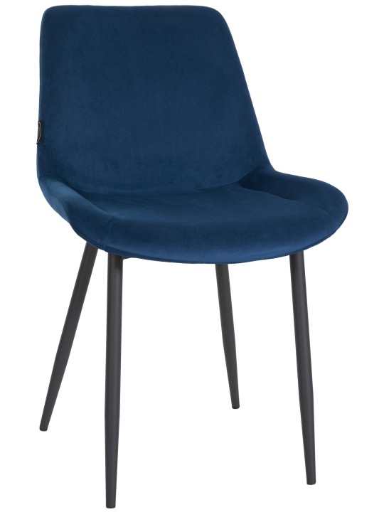 Spisestuestol Victoria fløjl, blå Spisestuestol Victoria fløjl, blå