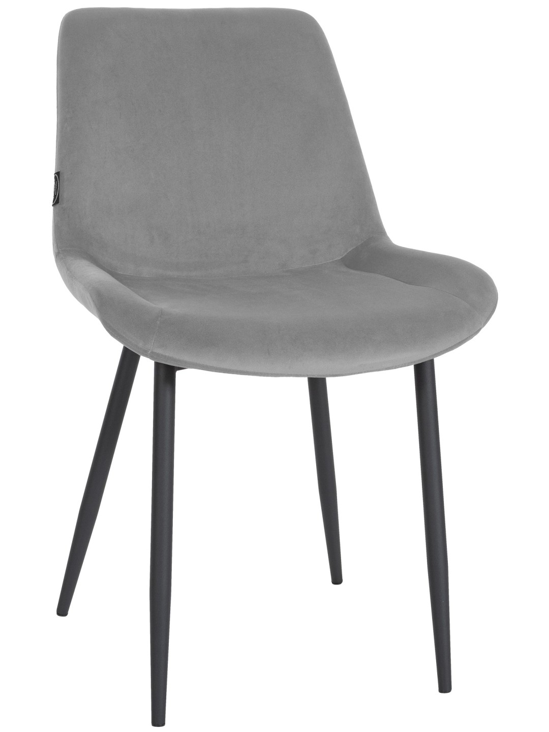 Spisestuestol Victoria fløjl, grå