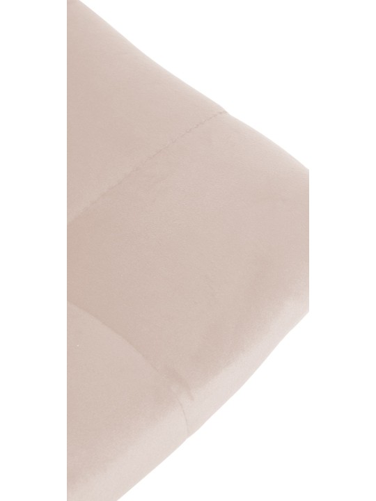 Sæt med 2 barstole Jerry velour chrome, beige