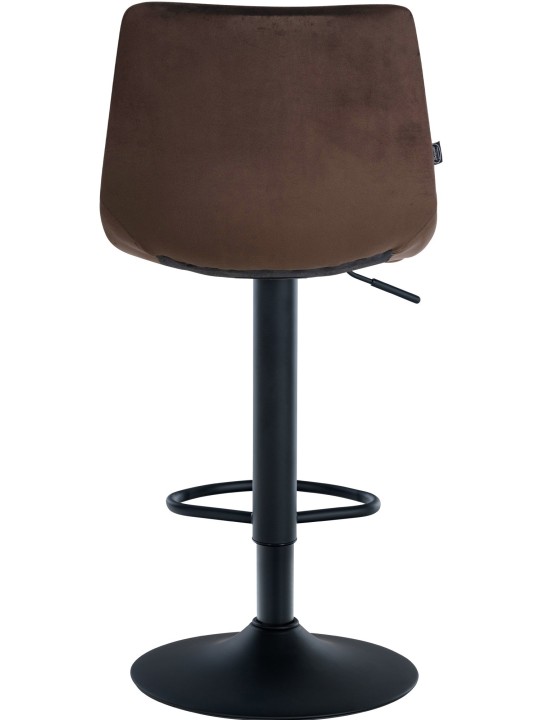 Sæt med 2 barstole Jerry velvet, brun