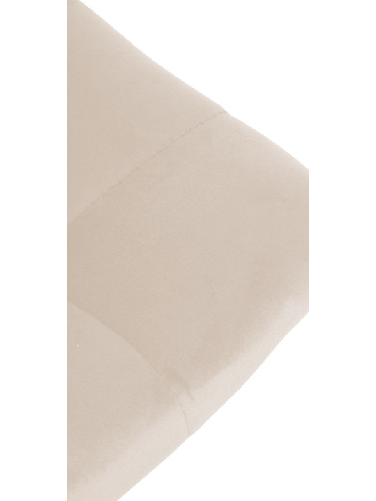 Sæt med 2 barstole Jerry velvet, creme