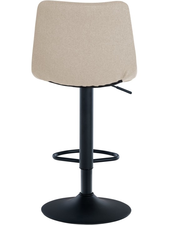 Sæt med 2 barstole Jerry stof, creme