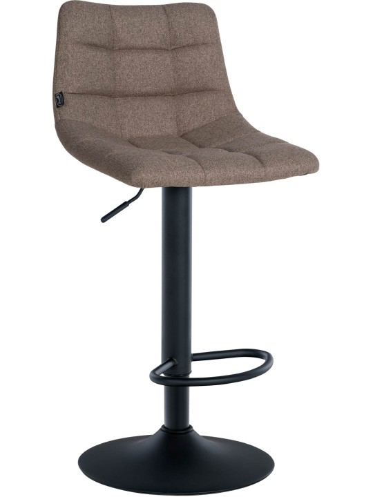 Sæt med 2 barstole Jerry stof, taupe