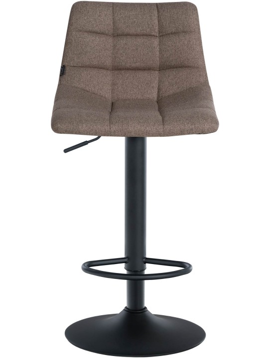 Sæt med 2 barstole Jerry stof, taupe