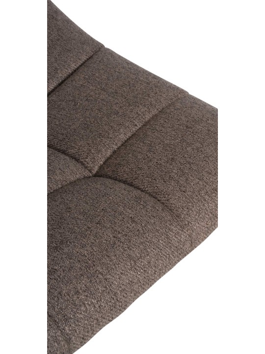 Sæt med 2 barstole Jerry stof, taupe