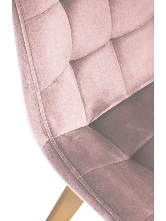 Sæt med 2 stole Brook velvet, pink