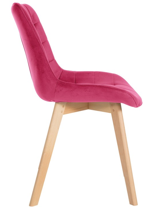 Sæt med 2 stole Brook velvet, rød