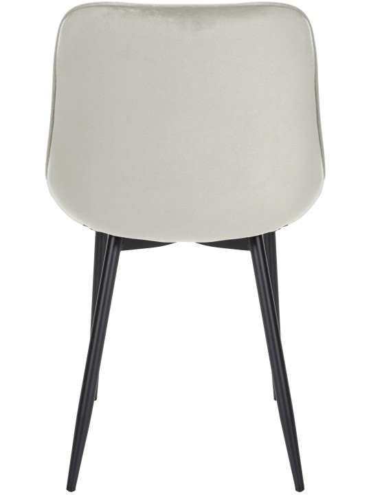 Sæt med 4 stole Springs Velvet, creme