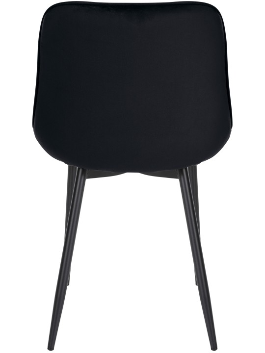 Sæt med 4 stole Springs Velvet, sort Sæt med 4 stole Springs Velvet, sort