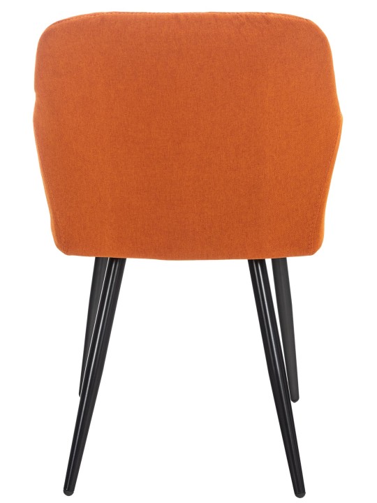 Sæt med 2 spisestuestole Shila stof, orange