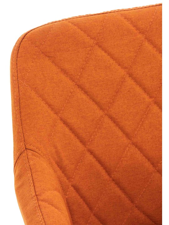 Sæt med 2 spisestuestole Shila stof, orange