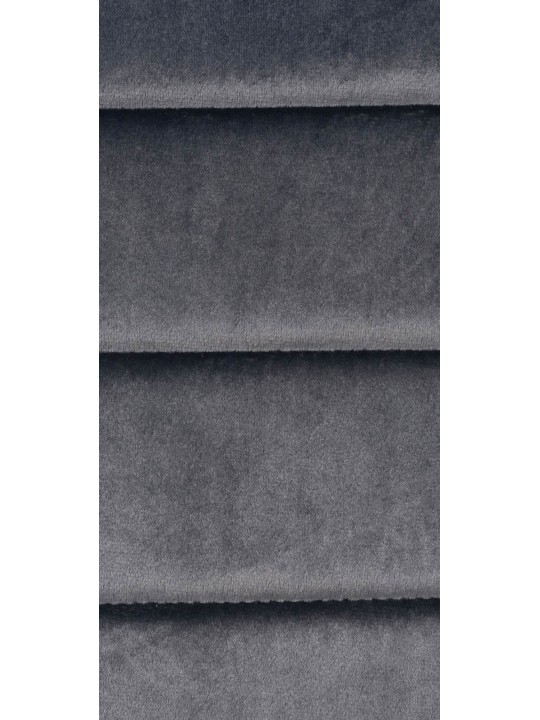 Sæt med 4 spisestuestole Mayfair velvet, grå