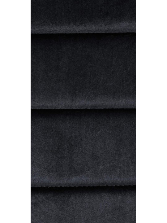 Sæt med 4 spisestuestole Mayfair velvet, sort