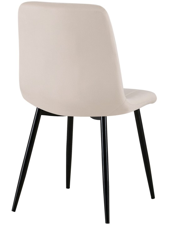 Stol Dijon fløjl, creme