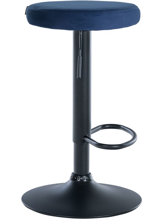 Sæt med 2 barstole Ponte velvet, blå