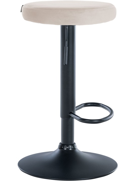 Sæt med 2 barstole Ponte velvet, creme