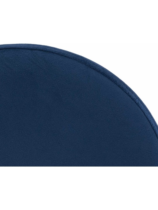 Sæt med 2 barstole Ponte velour chrome, blå