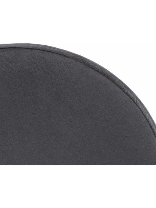 Sæt med 2 barstole Ponte velour chrome, mørkegrå