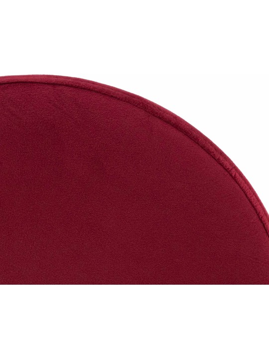 Sæt med 2 barstole Ponte velour chrome, rød