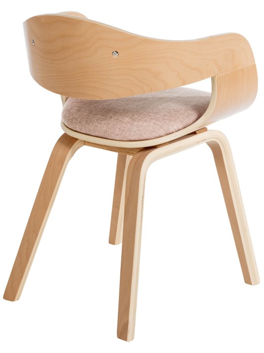 Sæt med 2 stole Kingston stof, natur/creme