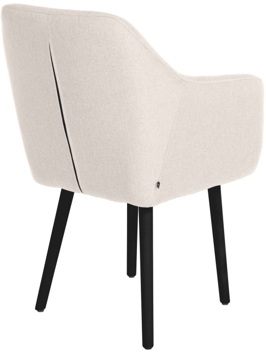 Besøgsstol Utrecht stof, creme
