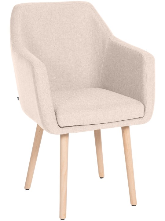 Besøgsstol Utrecht stof natur, beige