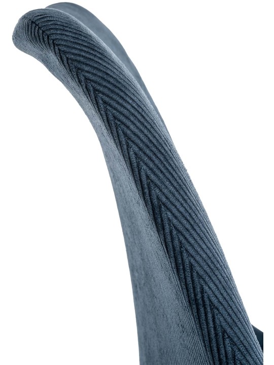 Sæt med 4 stole Linares Cord, mørkeblå